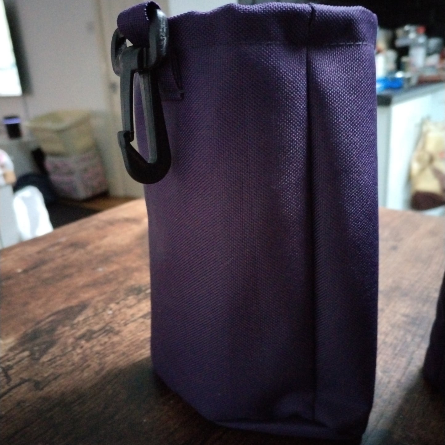 Small treat bag with clip, Purpl