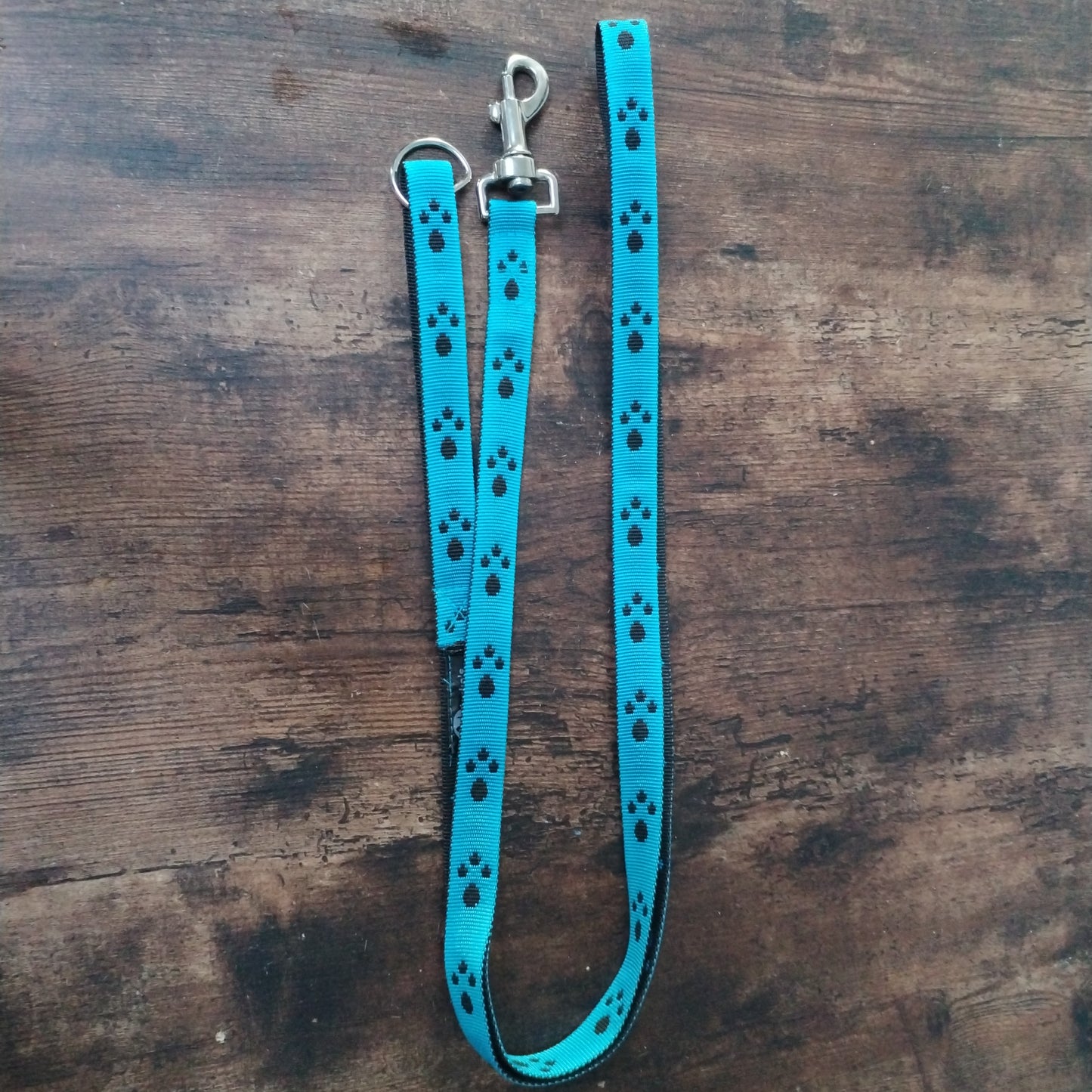 178cm Blue and Black Paw Print Lead