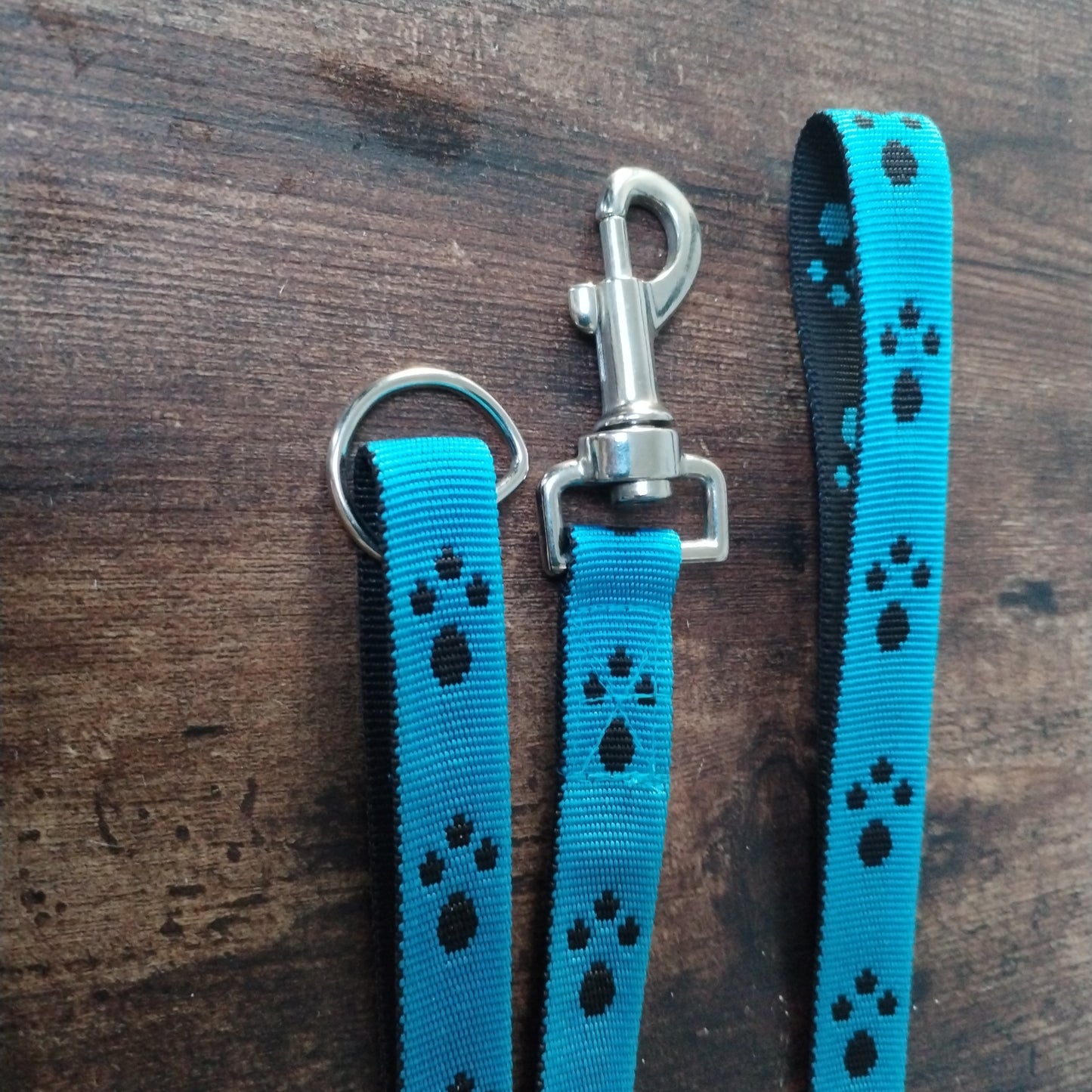 178cm Blue and Black Paw Print Lead