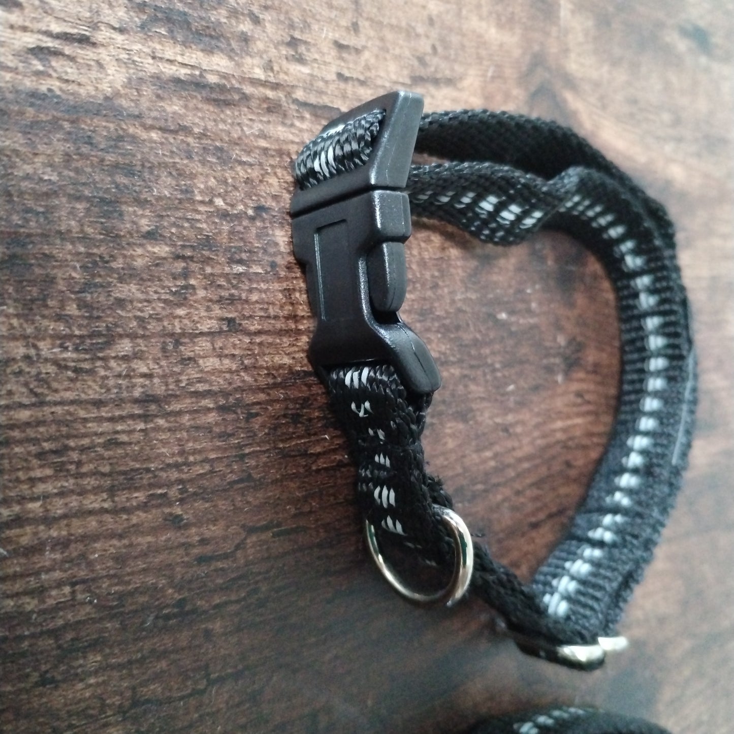 15mm Black Collar with reflective strip.