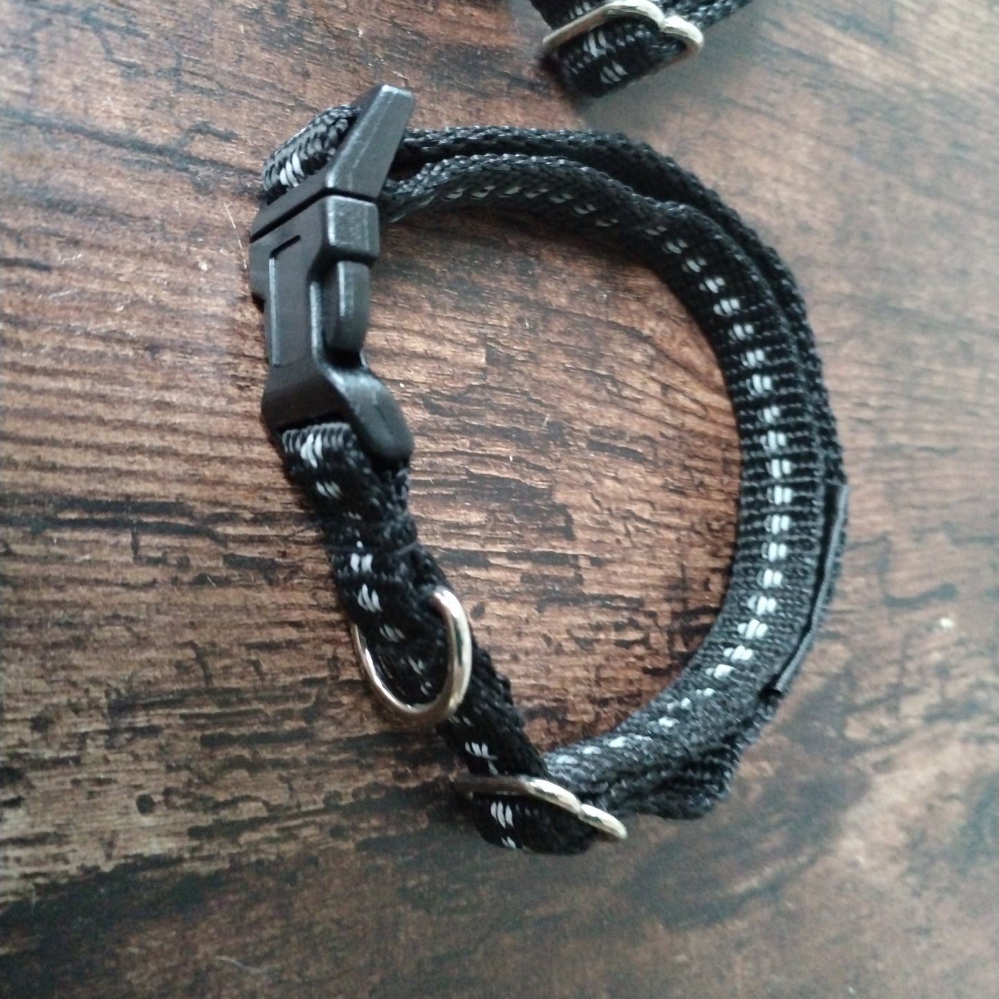 15mm Black Collar with reflective strip.