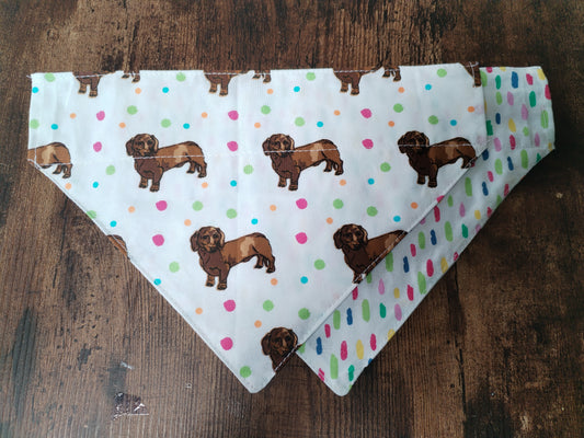 Sausage Dog Bandana's Small.