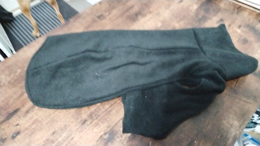 17" Black Double Fleece Coat