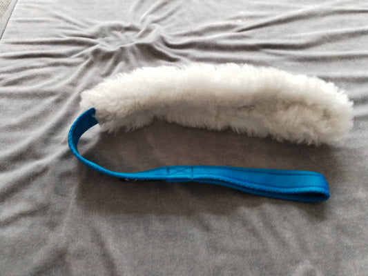 White Sheepskin Tug Toy