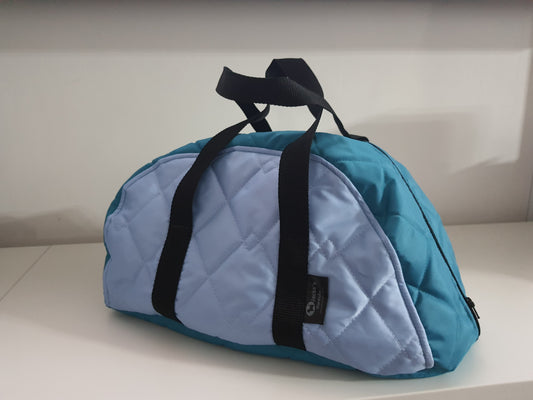 Sky Blue and Teal Padded Waterproof Treat and Train Bag.