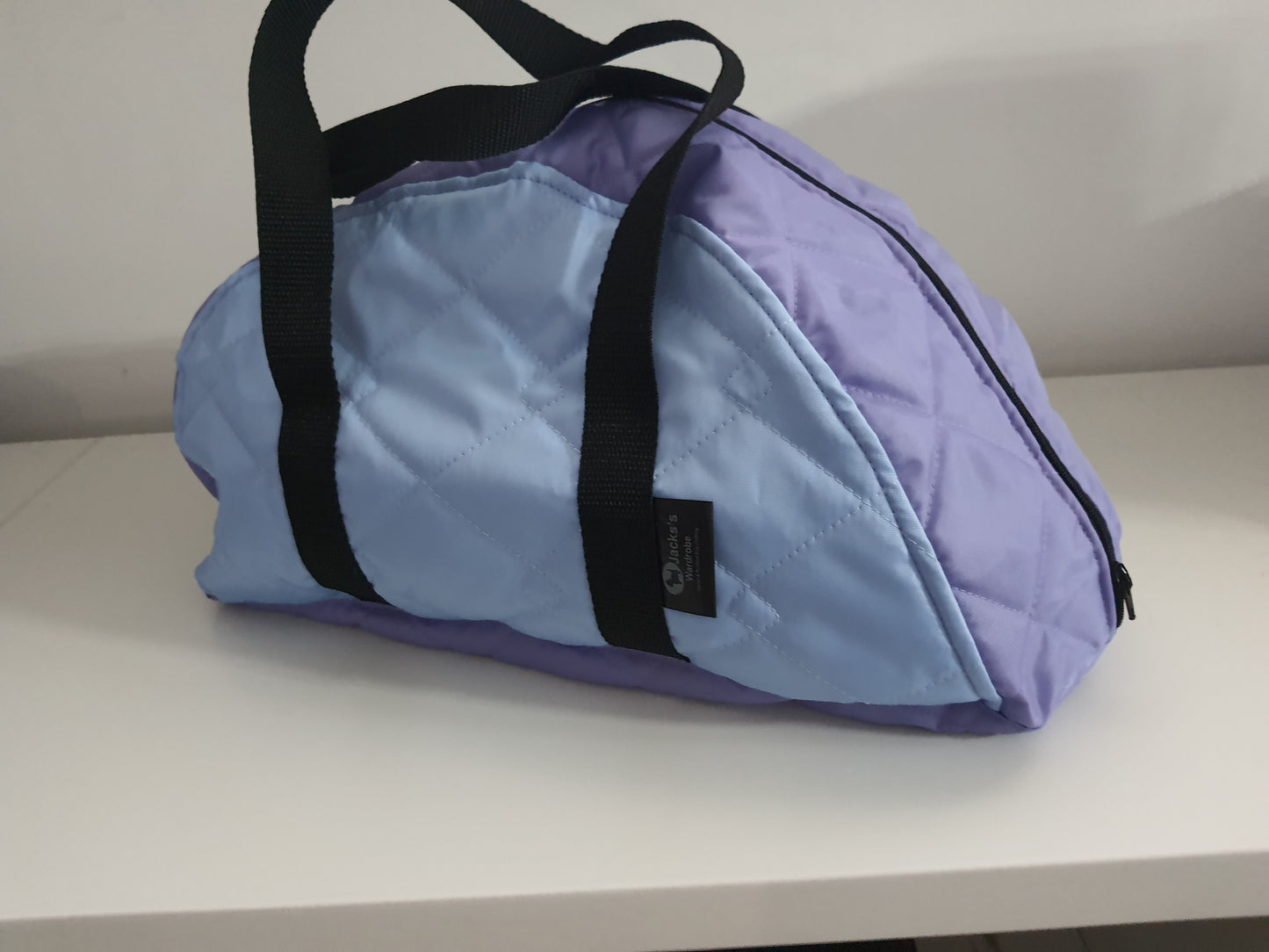 Baby Blue and Lilac Padded Waterproof Treat and Train Bag.