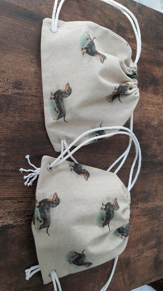 Small Waterproof Drawstring Canvas Bags