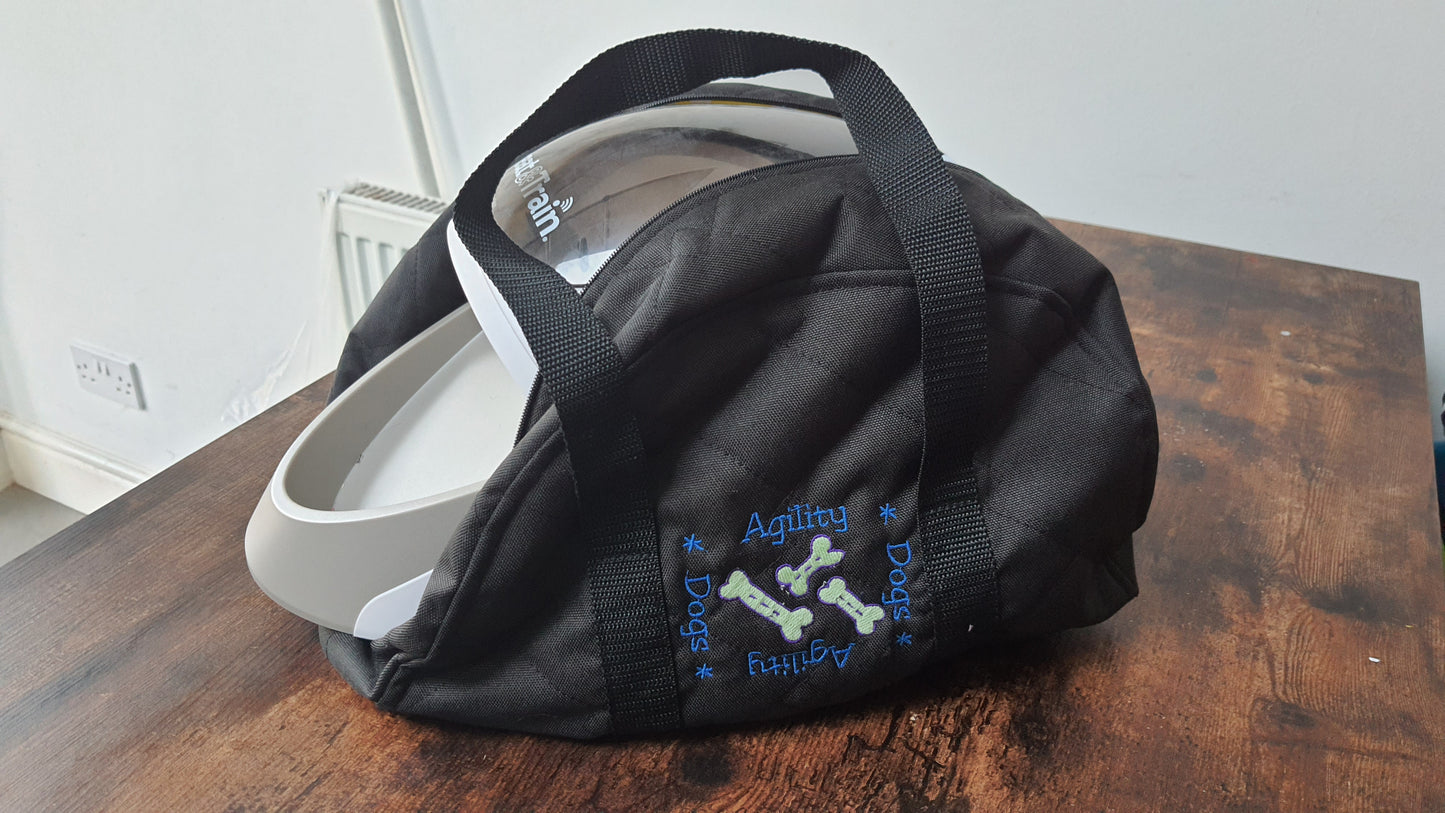 Embroidered padded Treat and Train Bag